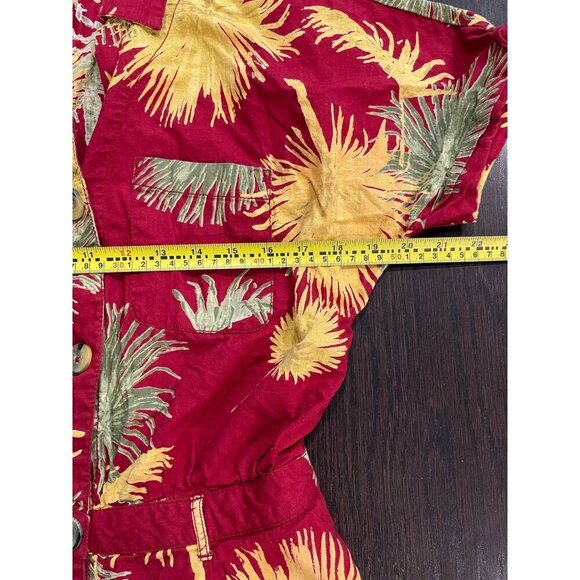 Free People Button Up Collared Colorful Floral Romper XS Short Sleeves Boho - Picture 6 of 9